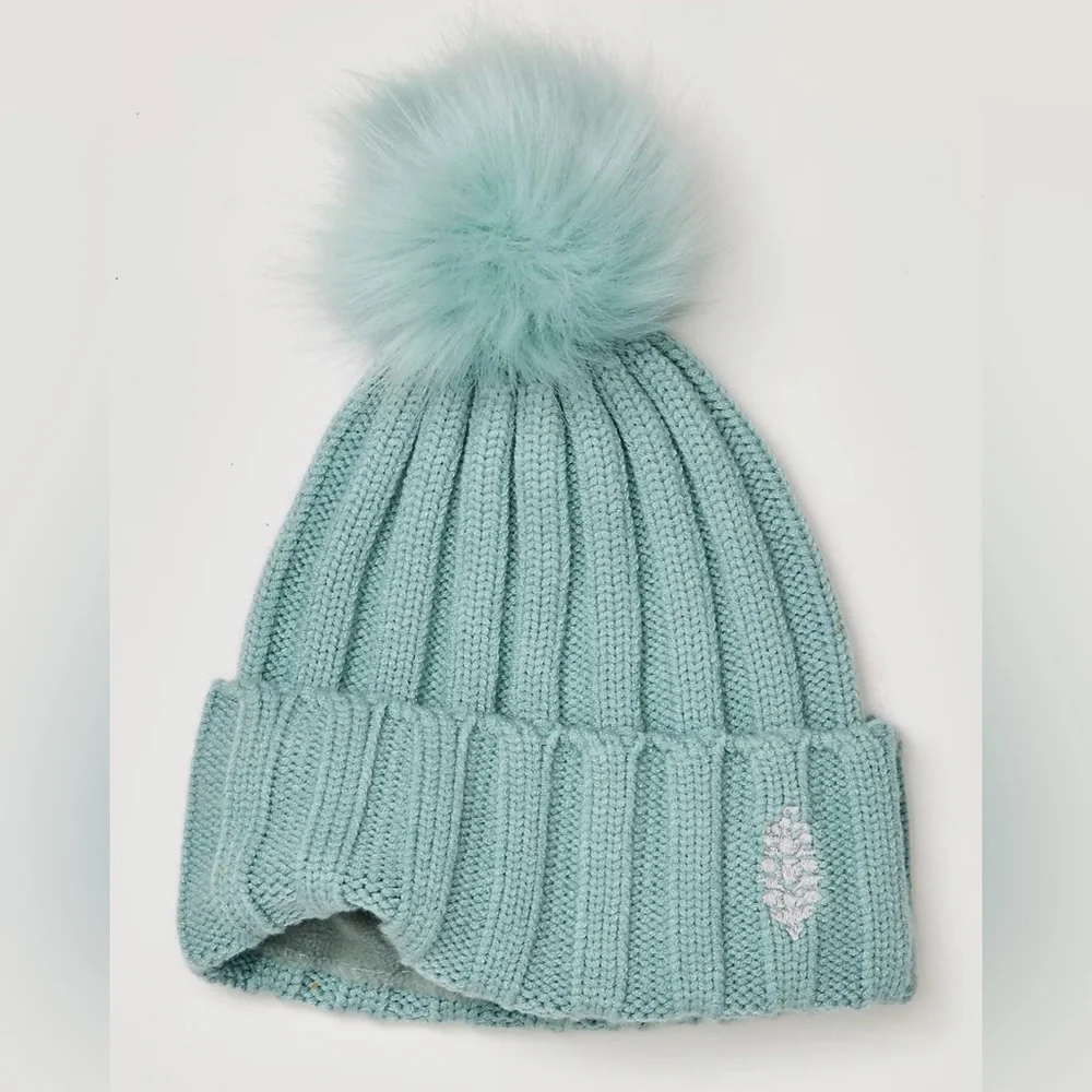 FP Movement by Free People Teal Knit Pom Beanie